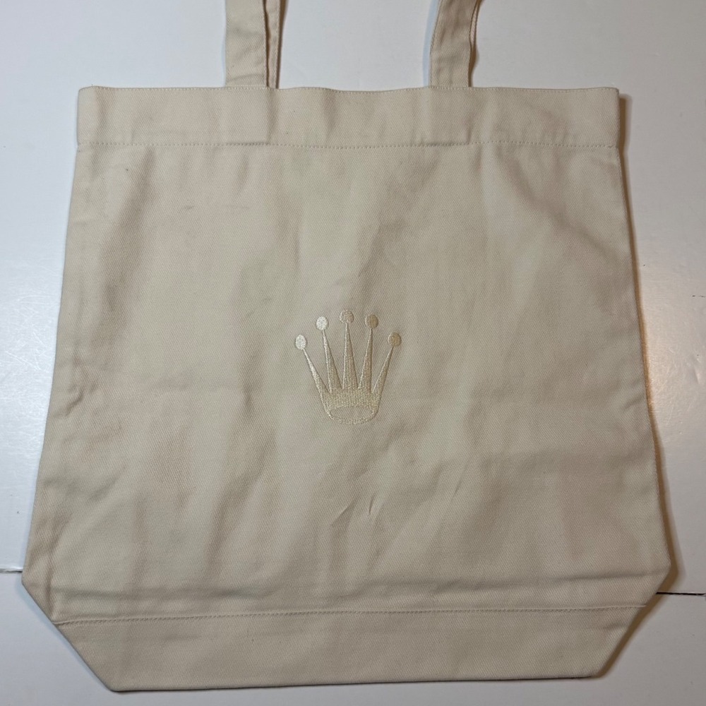 Rolex Tote Bag Large Canvas Embroidered Crown VIP Promo Gift Rare